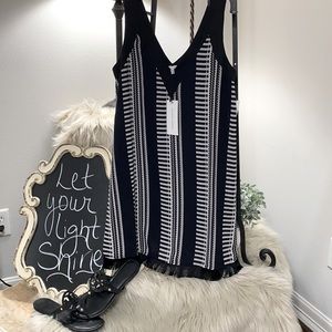 NWT Collective Concepts Tunic/Dress Fringe Bottom Size XS